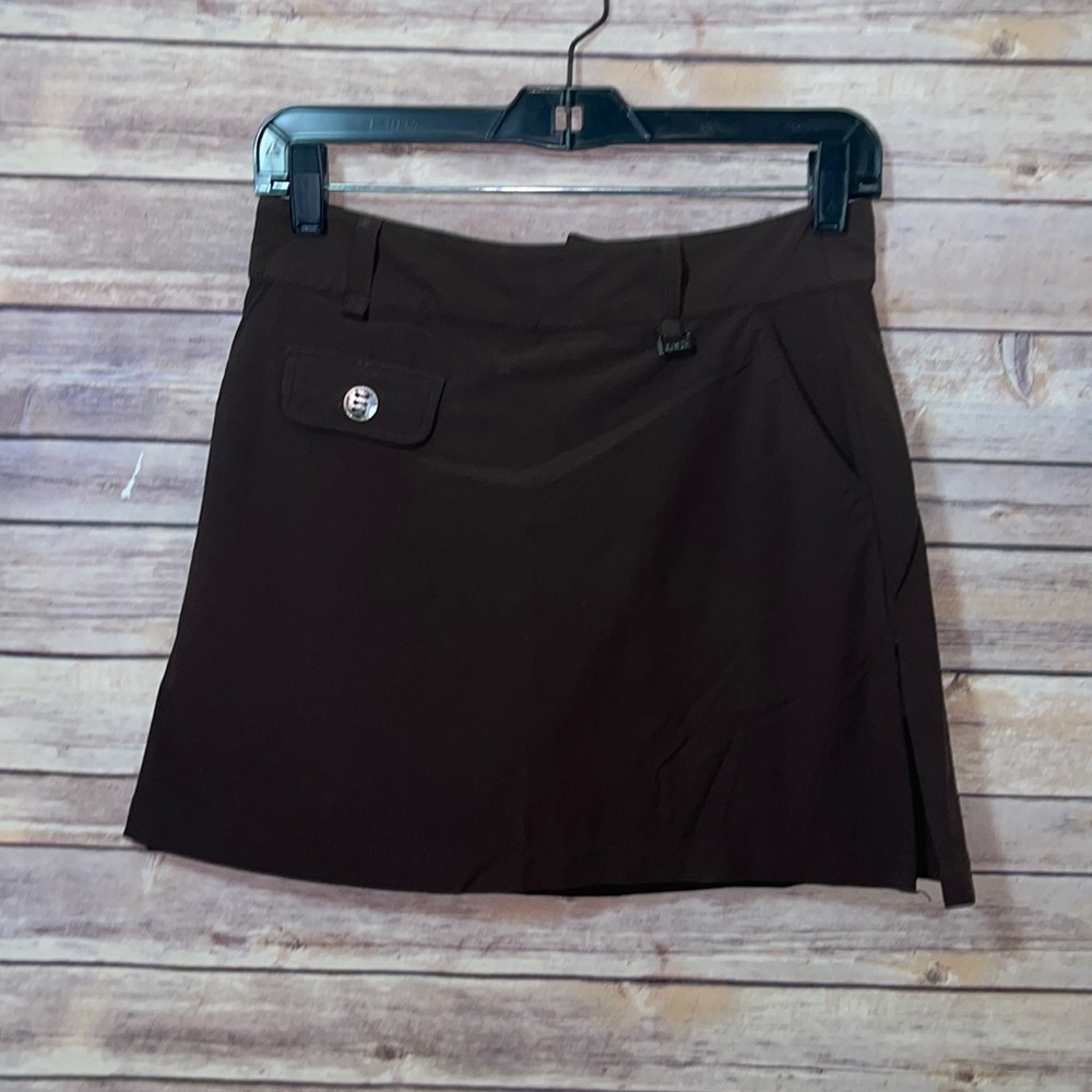 ⭐️ Lole Athletic Skort Size 2 Brown Zip back A2